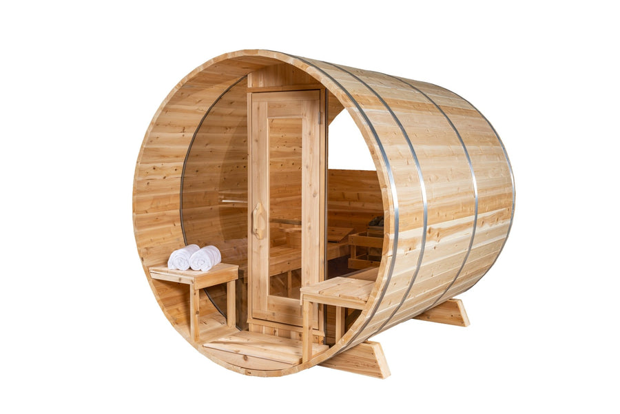 Dundalk Leisure Canadian Timber Serenity MP CTC2245MP Outdoor Barrel Sauna