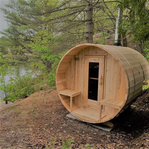 Dundalk Leisure Craft Canadian Timber Serenity Barrel Sauna CTC2245W