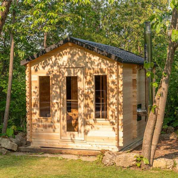 Dundalk Leisure Craft Canadian Timber Georgian Outdoor Cabin Sauna with Changeroom
