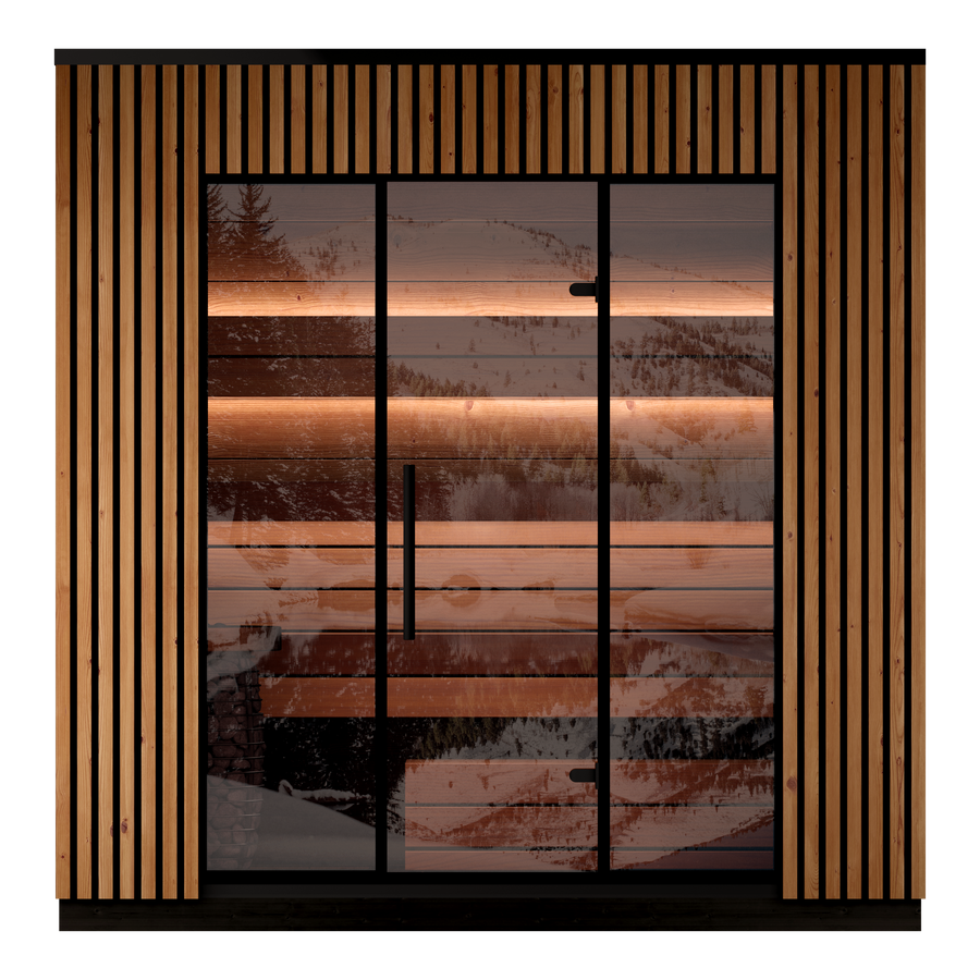 Leil Viva 250 4-Person Outdoor Sauna Kit