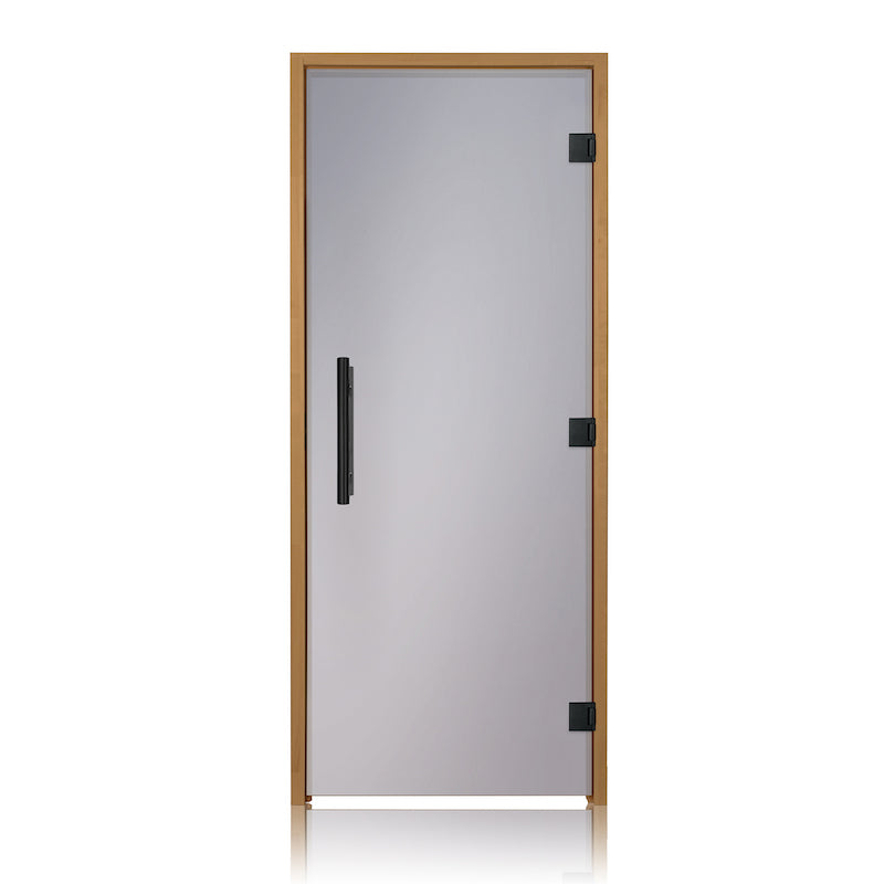Prosaunas Thermo-Aspen, Prehung ADA Tinted Glass Sauna Door 36x81 (Right 3 Black Hinges)
