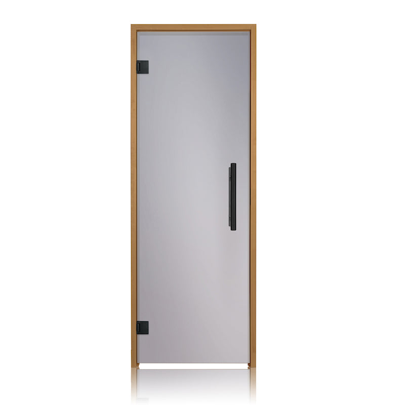 Prosaunas Thermo-Aspen Frame, Prehung Tinted Glass Sauna Door 24x73 (Right Black Hinges)