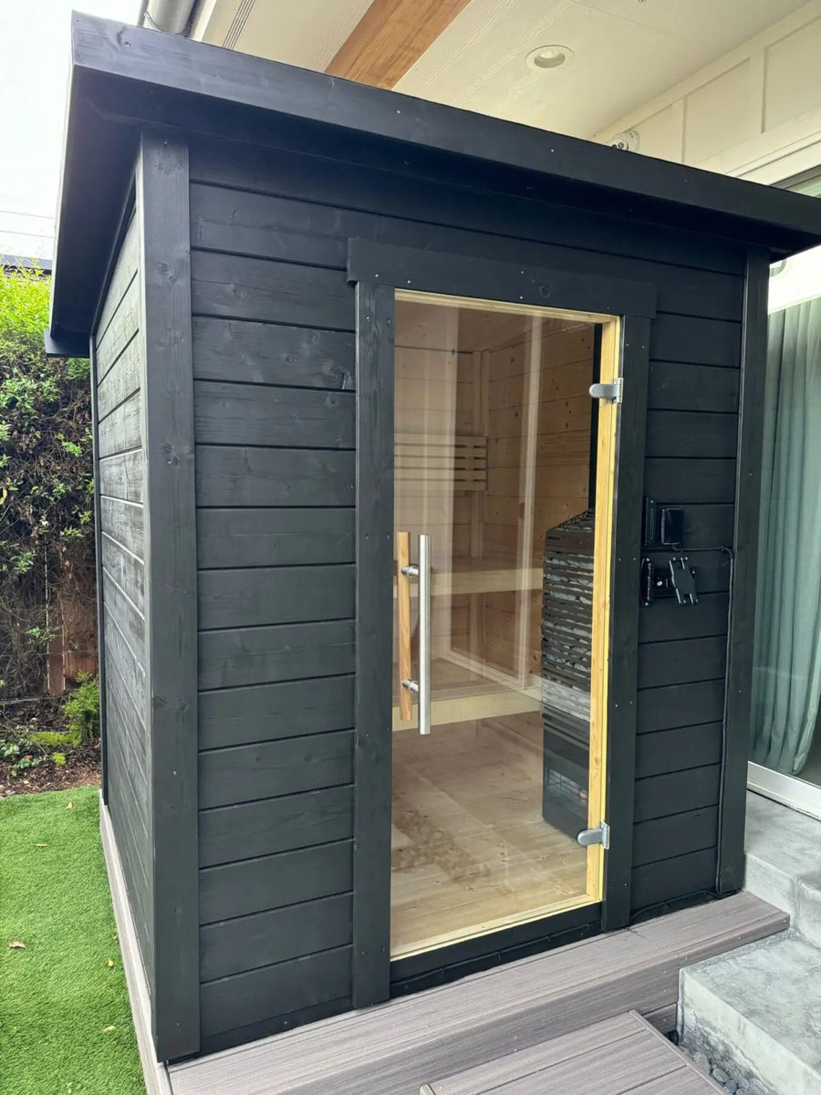 SaunaLife Model G2 Outdoor Home Sauna Kit | 4 Persons