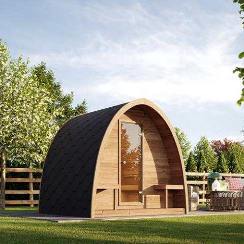 SaunaLife G3 | 4 Person Outdoor Pod Sauna