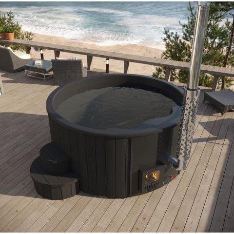 SaunaLife Model S4 - 6 Person Wood Fired Hot Tub
